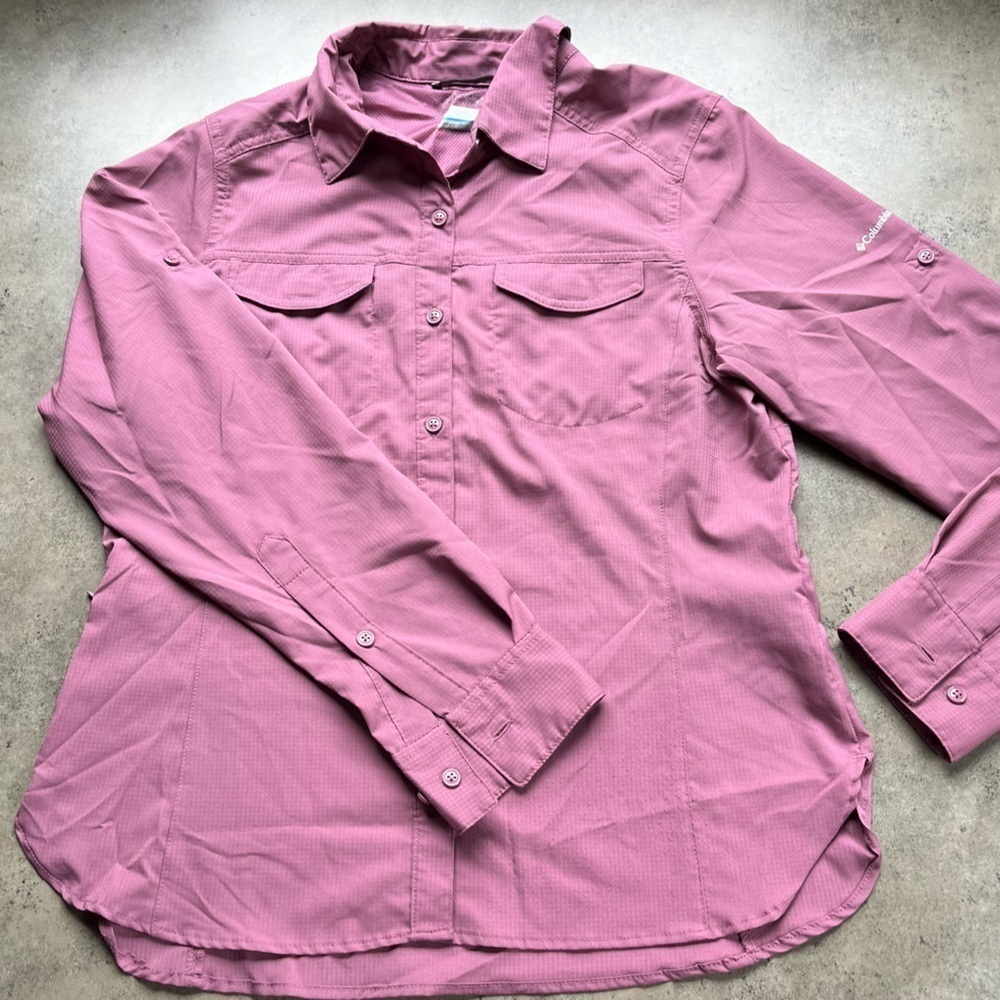 Columbia Button Up Long Sleeve with Omni Shade Sun Protection